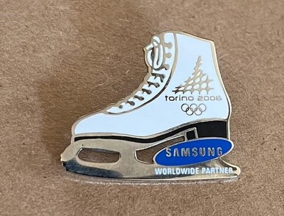 SAMSUNG ICE SKATE TORINO 2006 OLYMPIC PIN - 2026 MILAN-CORTINA TRADER