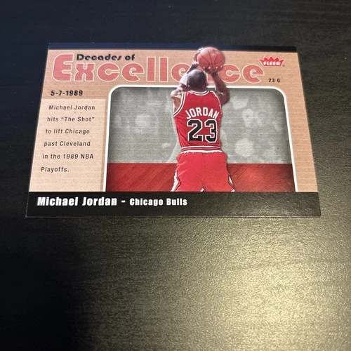 MICHAEL JORDAN 2007 Fleer Decades Excellence #3 Chicago Bulls Basketball (f7)