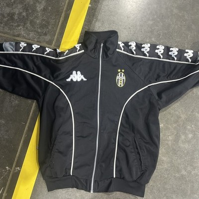 Rare VTG JUVENTUS KAPPA 1998/99 Football Soccer Track Jacket sz lrg Men s Black