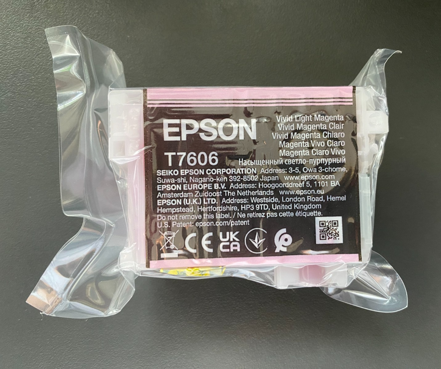 Original Epson T7606 Vivid Light Magenta Ink Cartridge (C13T76064010) - Image 4