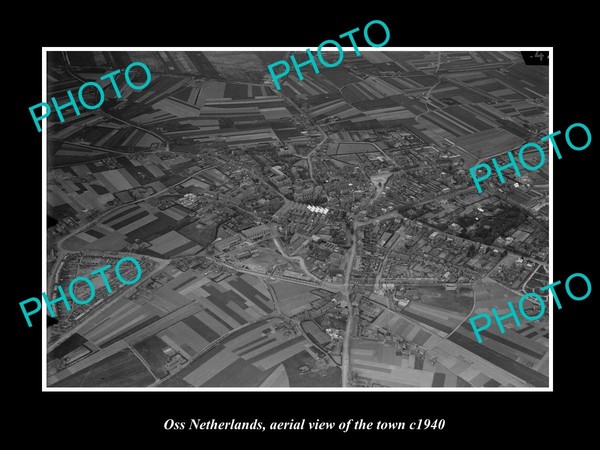 Oss Netherlands Aerial View Of The Town c1940 Old Large Historic Photo