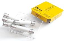 LOT OF 5 EACH MDA-15 MDA 15A BUSS BUSSMANN 250V FUSES SLOW BLOW