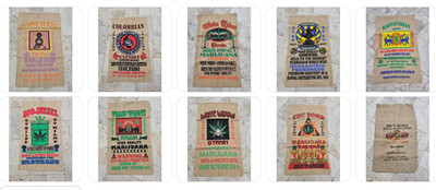 Jimi Hendrix Burlap Bag 20x34 Coffee Sack Decor Music Memorabilia Upcycle