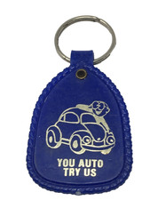 Congers NY Volks City VW Volkswagen Auto Car Dealer Vintage Advertising Keychain