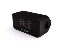 Bykski Inline Flow Meter and Thermometer with OLED Display - Black (B-TFC-CS-X)