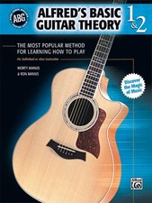 Alfred's Basic Guitar Theory 1 & 2 Guitar Book By Morty Manus and Ron Manus
