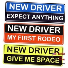 3 Pcs Magnetic New Driver Magnets for Car - Reflective Stickers