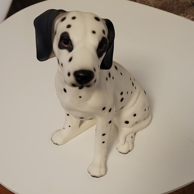 Vintage Dalmation Dog Ceramic Porcelain Figurine Statue 10 Inch Made In Japan