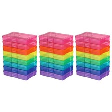 novelinks Transparent 4" x 6" Photo Storage Boxes Photo Organizer Cases Phot...