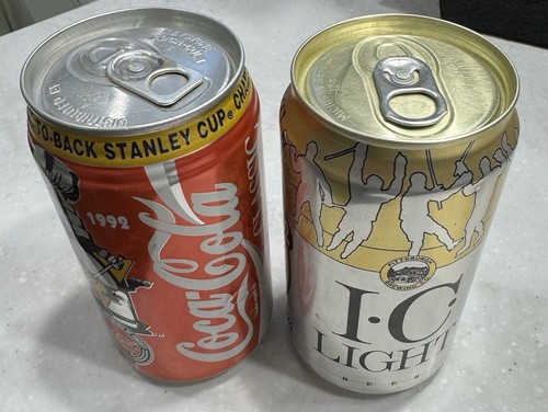 Pittsburgh Penguins Stanley Cup Season ‘91-‘92 Commemorative Cans - Picture 1 of 4