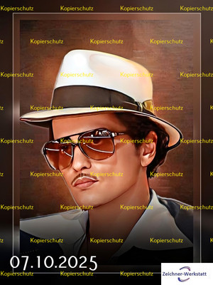 Bruno Mars--36--der Druck ist Laminiert