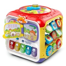 VTech Sort and Discover Activity Cube Five Sides Fun for Kids 75 Songs Sounds