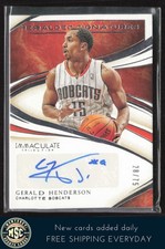 Gerald Henderson 2019-20 Panini Immaculate Heralded Signatures #HS-GHS /75