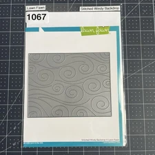 Lawn Fawn cuts stitched windy backdrop LF1425 5 1/2” X 4 1/4” Swirls Sky Die