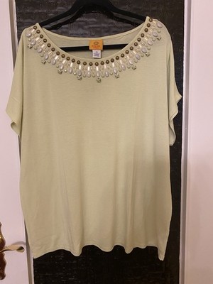 Damen Kurzarm 2 x (50/52) Apfelgrn Shirt von Ruby. Rd.
