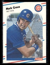 1988 Fleer Update #U-77 Mark Grace Rookie RC