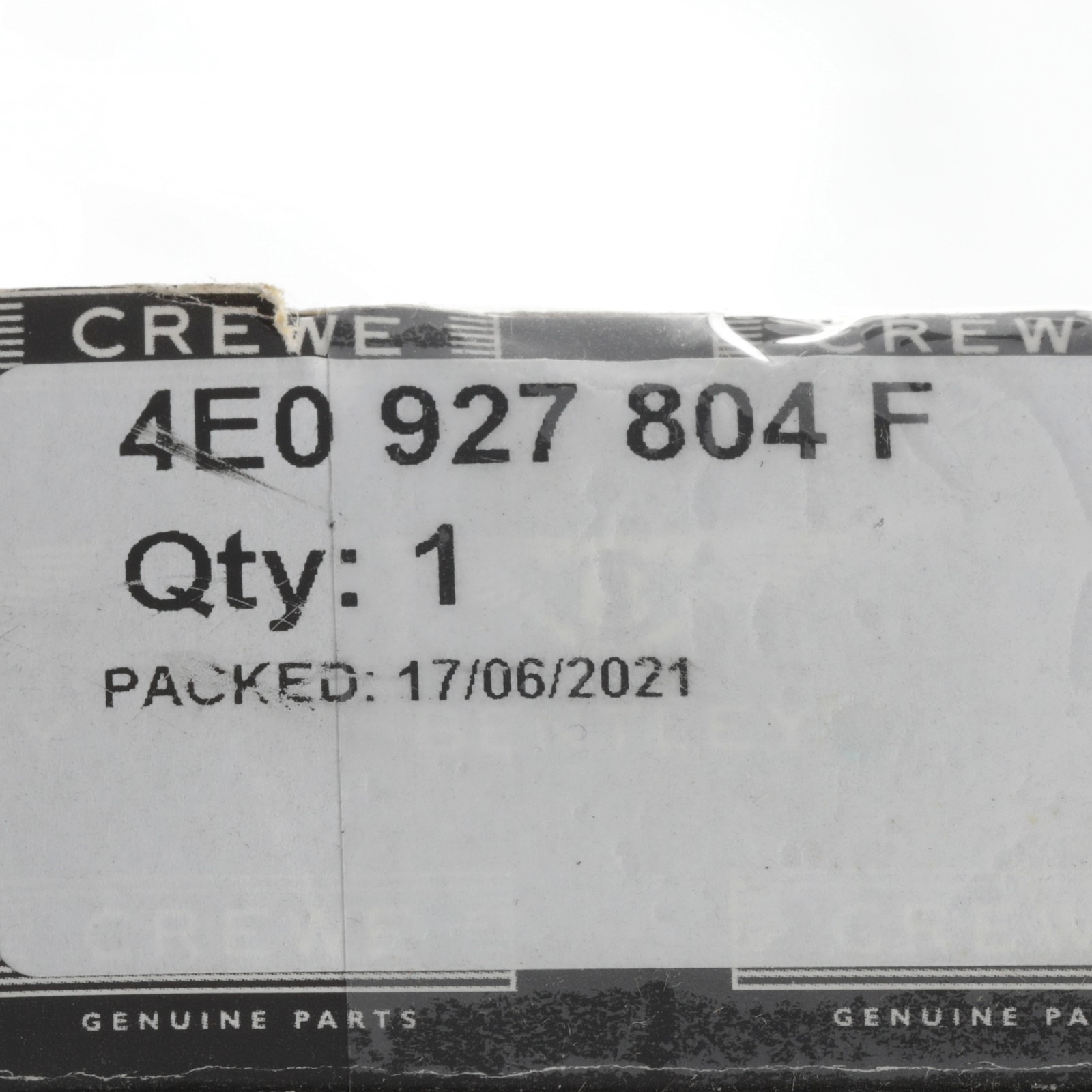 Bentley Continental R Final Series 2003-2018 Abs wheel speed sensor P/N 4E0927804F