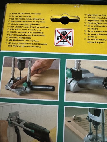 Wolfcraft verstellbarer Winkel Bohrer Halter Führung Ständer Positionierung Halterung Werkzeug Kit - Bild 7 von 16