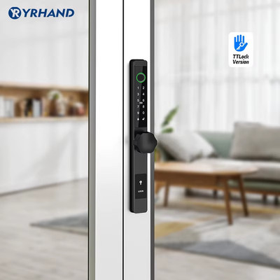 Waterproof Biometric Fingerprint Locks DQ Round Electronic Smart Door Lock RFID 