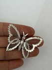 Silver Butterfly Brooch Monet Excellent Condition — photo 2