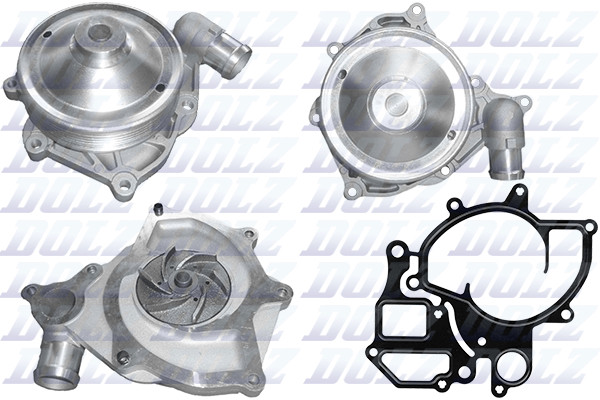 Dolz Wasserpumpe Water Pump FüR Porsche 911 Cabriolet 997 Boxster 987 Cayman-image