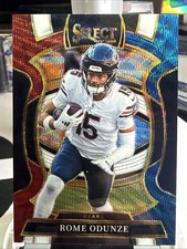 2025 Panini Select Rome Odunze Concourse Tri-Color Prizm #/399 Bears