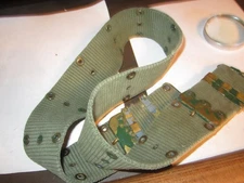 WWII?? US Army US MARKED Pistol Web Belt OD Color 40" LENGTH