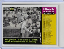 1995 Upper Deck - No. 528 - Jeff Bagwell - Houston Astros - Check List