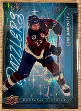 2024-25 UPPER DECK PWHL ERIN AMBROSE DAZZLERS SP #DZ-18 MONTREAL VICTOIRE!