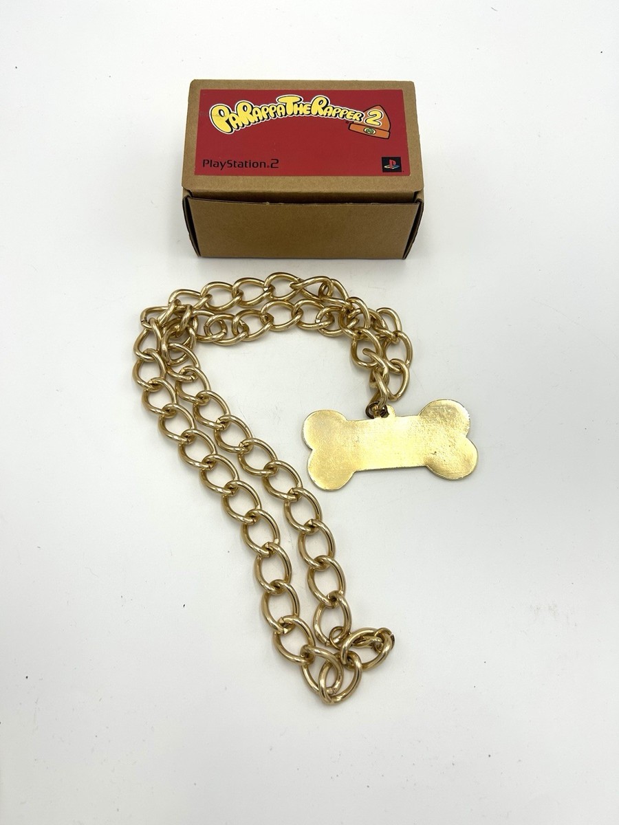 RARE Parappa The Rapper Gold Colored Large Chain Bling Bone