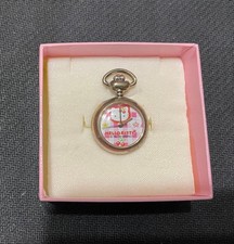 Hello Kitty Pin Watch Pocket Watch Pink Used Unused Vintage