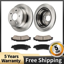 For 1998-2003 Chevrolet S10 Rear Vented Brake Rotors & Ceramic Pads Kit 55038