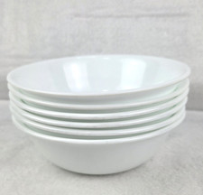 Corelle Winter Frost White Cereal Soup Bowls Set Of 6 6.25" Made In USA