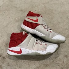 Nike Kyrie 2 Kids Size 5.5Y White Red Basketball Shoes Sneakers 826673-166