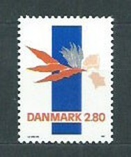 Denmark - Mail 1987 Yvert 892 ** Mnh Modern Art