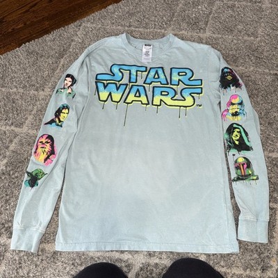 Disney Star Wars Ashley Eckstein Long Sleeve Shirt Characters Both Arms 3XL NEW