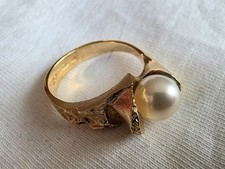 Goldring "Geburt einer Perle", Lapponia/B.Weckström, 750er/18ct 6,8g RM57 m.Re.