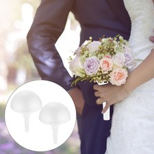 2 Sets Floral Foam Bridal Bouquet Holder Wedding Flower Handle
