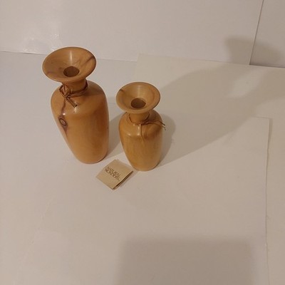 Natural Wonders Vases, Aspen Wood, Hand Crafted on Lathe.