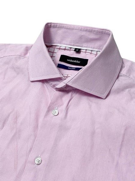 Men Seidensticker Shirt Blue Cotton 38 / M / 46