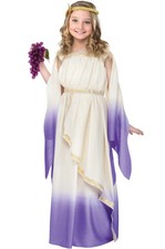 Greek Goddess Girls Dress Gown Child Costume