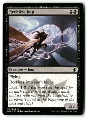 Reckless Imp 115 Common Dragons of Tarkir Magic: The Gathering Near Mint