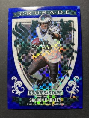 2025 Panini Rookies & Stars - Crusade Saquon Barkley #C-SBY Blue Plaid