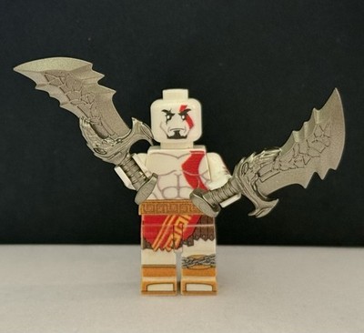 LEGO God of War Kratos minifigure custom UV printed