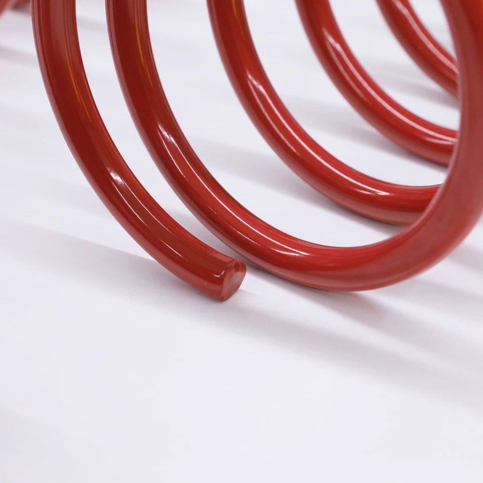 JUEGO DE MUELLES HELICOIDALES DEPORTIVOS ROJO DESCENSOR PARA BMW E30 1983-1991 ACTUALIZACIÓN DE SUSPENSIÓN Foto 4 de 4