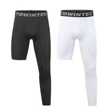 Youth Boys One Leg Compression Pants Kids Compression Tights Boys Leggings Ba...