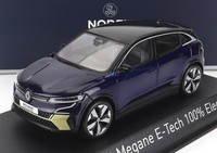 Norev 1/43 Renault Megane E Tech Electric 2022 Blau Statisches Modell Diecast