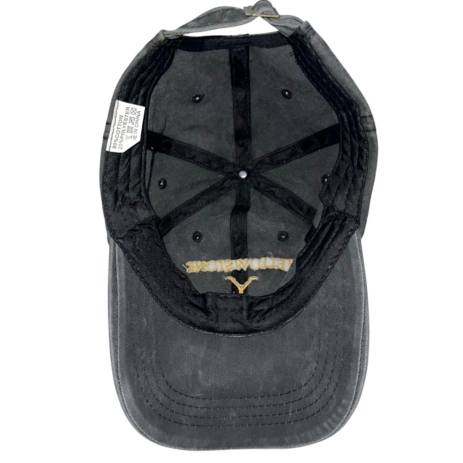 Yellowstone Dutton Ranch Stonewashed Grey Cotton … - image 8