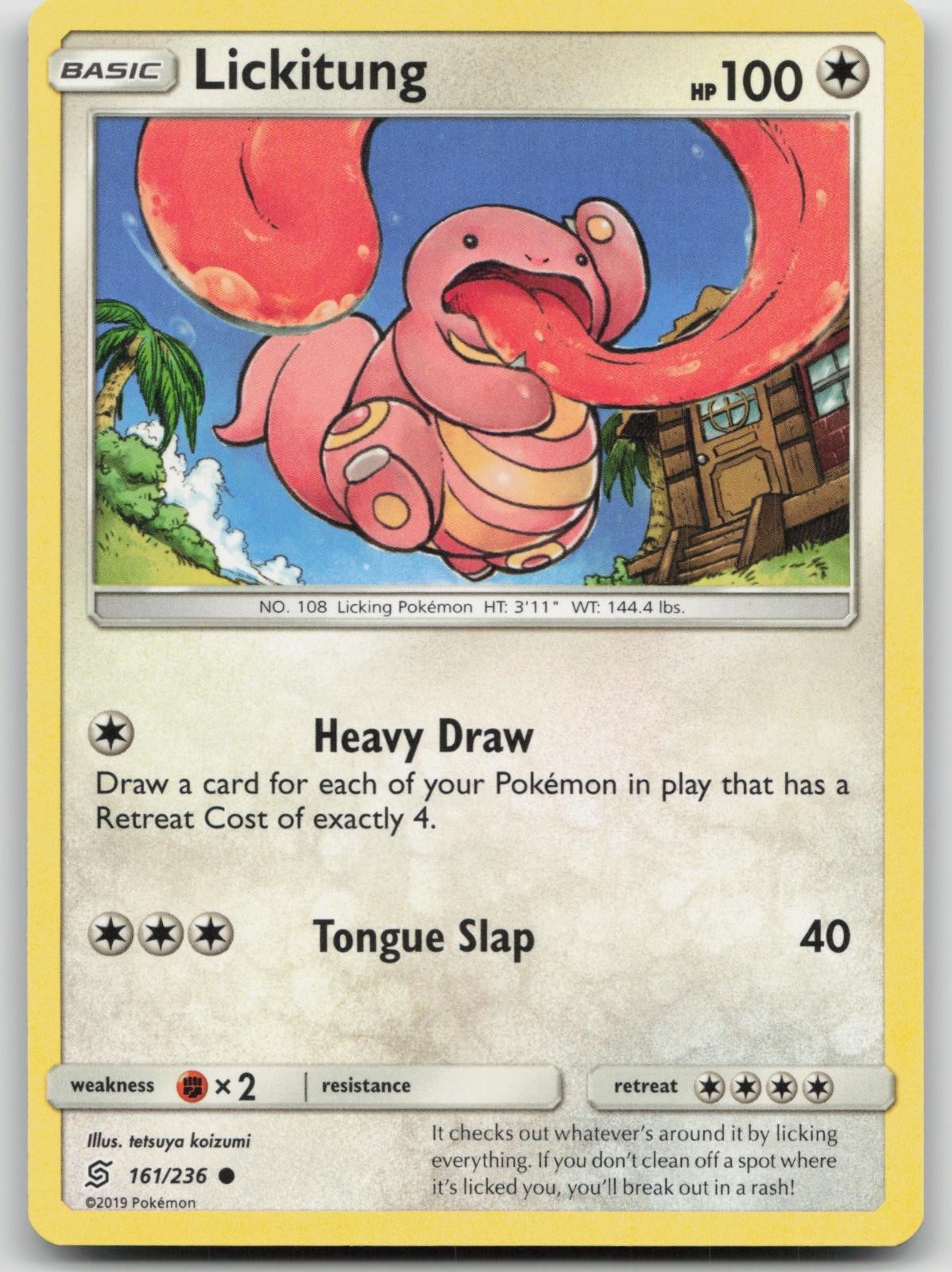 Lickitung 161/236 Common Unified Minds Pokemon Near Mint