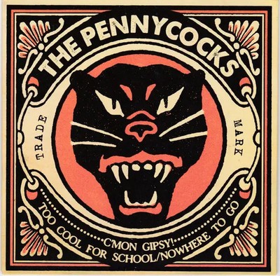 Penny Cocks Cmon Gipsy! ORANGE CLEAR VINYL Vinyl Single 7inch NEAR MINT